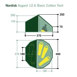 Nordisk ASGARD 12.6 BASIC COTTON TENT - Gruppenzelt -Marmot Shop 5637927947 n asgard 126 basic cotton tent nordisk 24