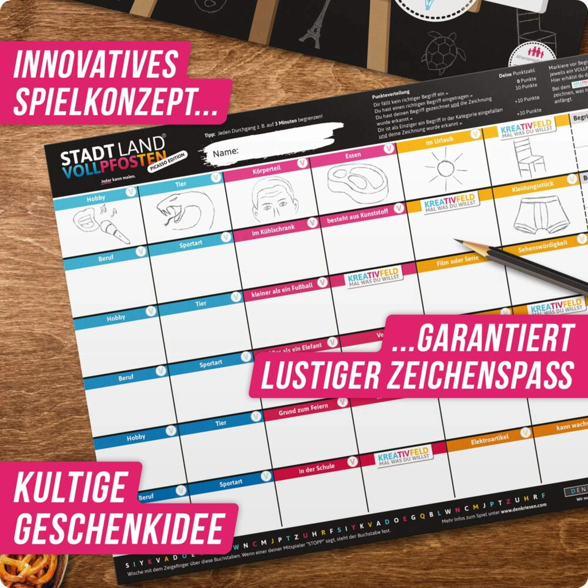 Denkriesen STADT LAND VOLLPFOSTEN - PICASSO EDITION - Reisespiel 6 Denkriesen STADT LAND VOLLPFOSTEN - PICASSO EDITION - Reisespiel – Bild 4