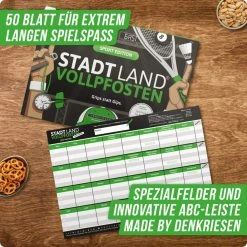 Denkriesen STADT LAND VOLLPFOSTEN - SPORT EDITION - Reisespiel 8 Denkriesen STADT LAND VOLLPFOSTEN - SPORT EDITION - Reisespiel -Marmot Shop 5637956212 c stadt land vollpfosten sport edition denkriesen 24