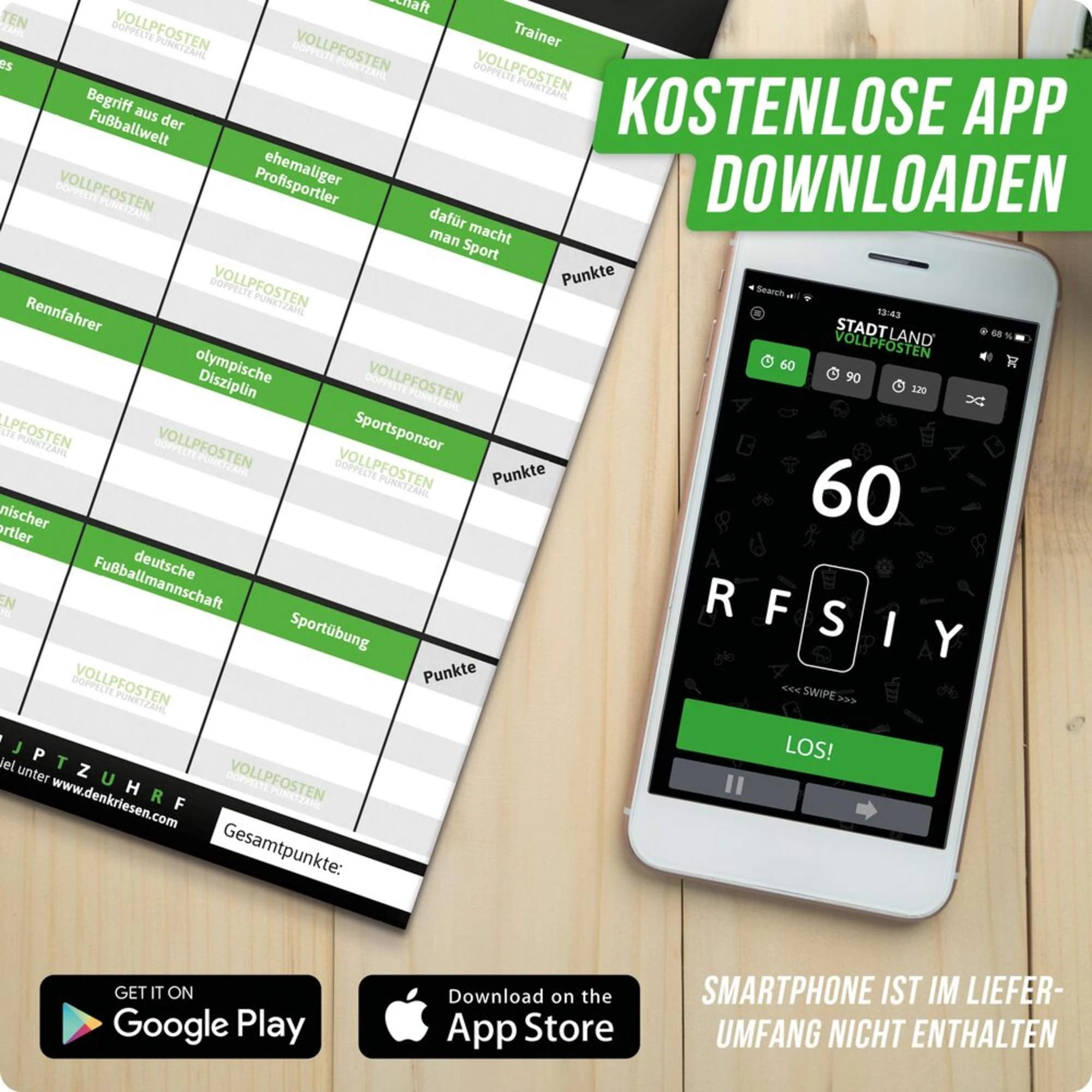 Denkriesen STADT LAND VOLLPFOSTEN - SPORT EDITION - Reisespiel 6 Denkriesen STADT LAND VOLLPFOSTEN - SPORT EDITION - Reisespiel – Bild 4