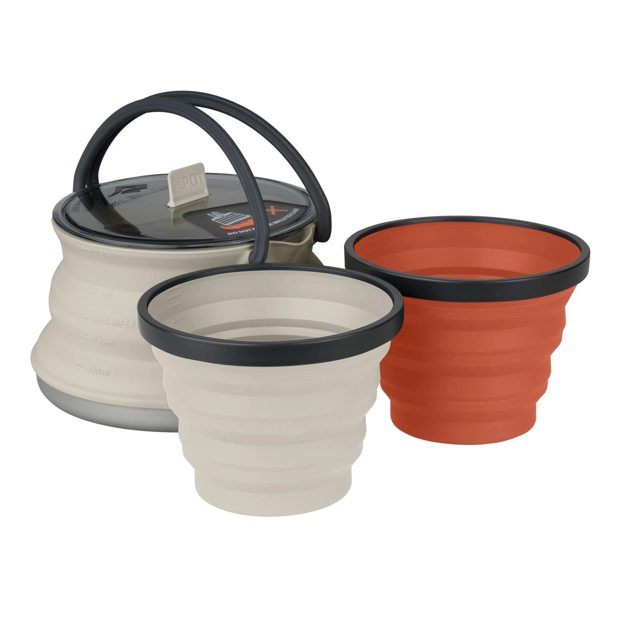 Sea To Summit X-SET: 11 3PC (X-POT KETTLE 1.3L, 2 X-MUGS) - Geschirrset 3 Sea To Summit X-SET: 11 3PC (X-POT KETTLE 1.3L, 2 X-MUGS) - Geschirrset